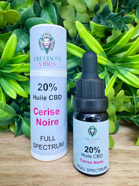 Huiles CBD Cerise Noire