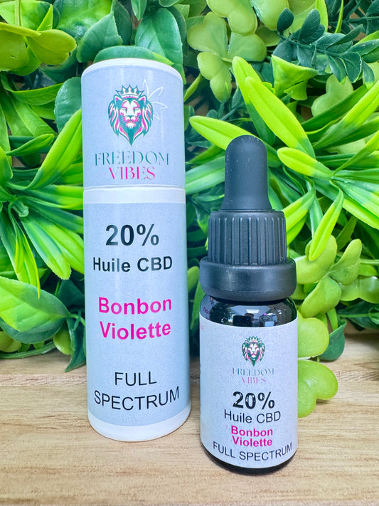 Huiles CBD Bonbon Violette