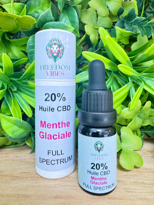 Huiles CBD Menthe Glaciale